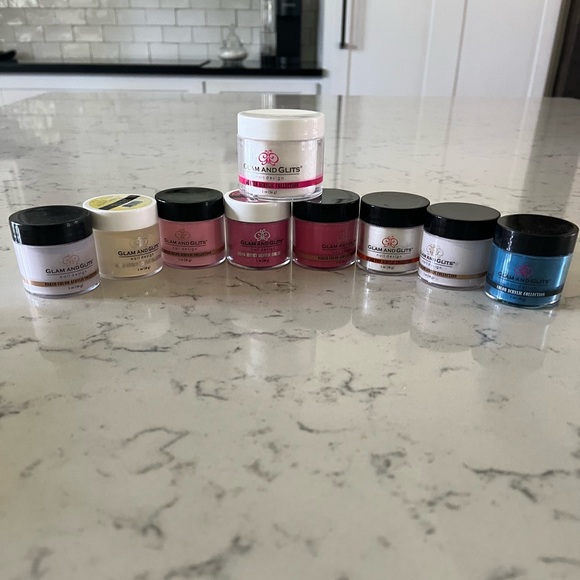 Glam & Glits nail design, 8 1oz mood effects , 4 1oz naked color & 1 2oz Glitter - Picture 1 of 10